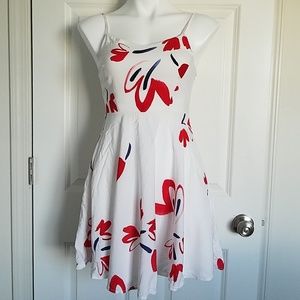 Floral fit and flare dress